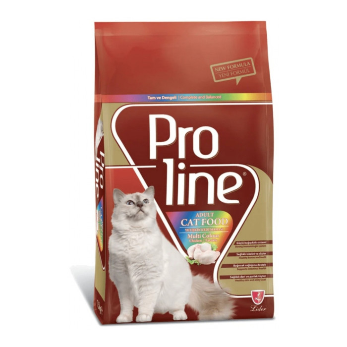 Proline Adult Cat Food Multi Colour Chicken Курица для взрослых курица 15 кг - PRO-204