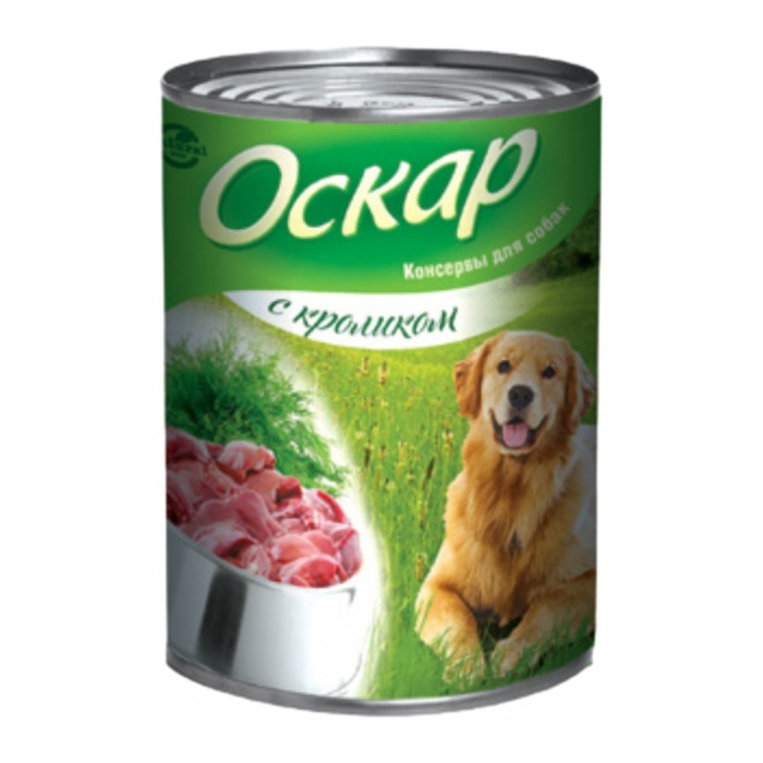 Корм ОСКАР с кроликом для всех пород 350 г 1 шт V00877