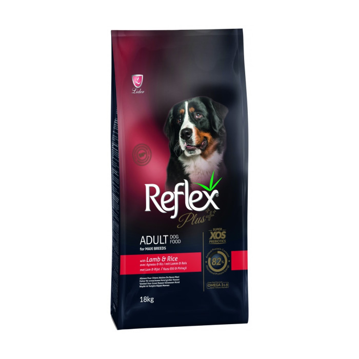 Reflex Plus Adult Maxi Ягненок с рисом для взрослых крупных пород 18 кг - RFX-204