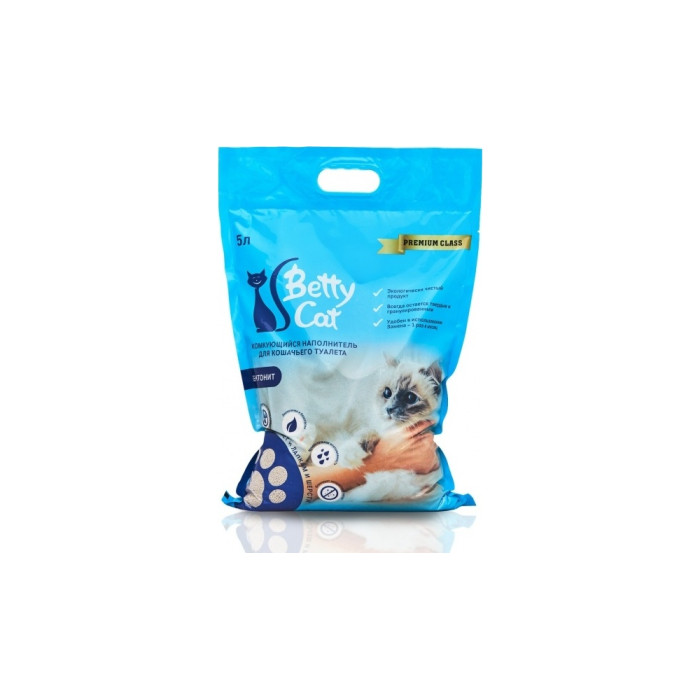 Betty Cat Нейтральный бентонитовый комкующийся 5 л