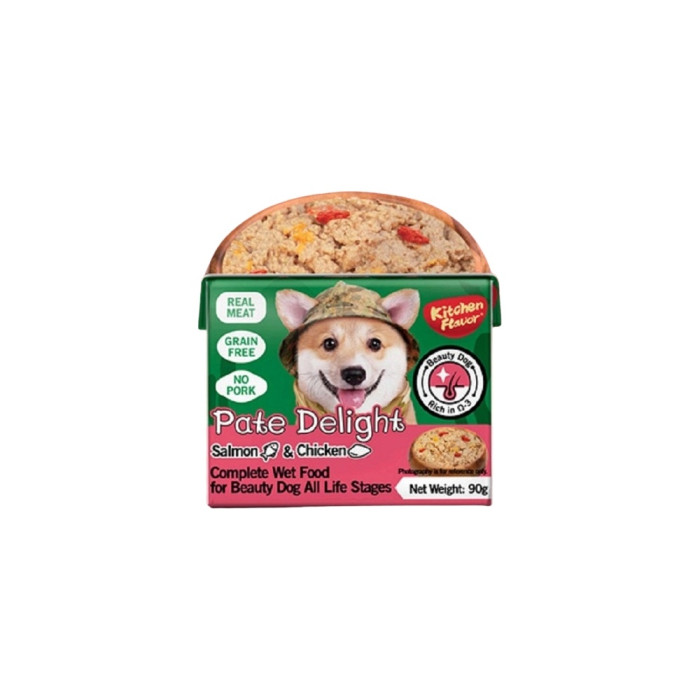 Kitchen Flavor Pate Delight лосось, тауық барлық тұқымдарға арналған паштет 90 г 1 шт E1203034