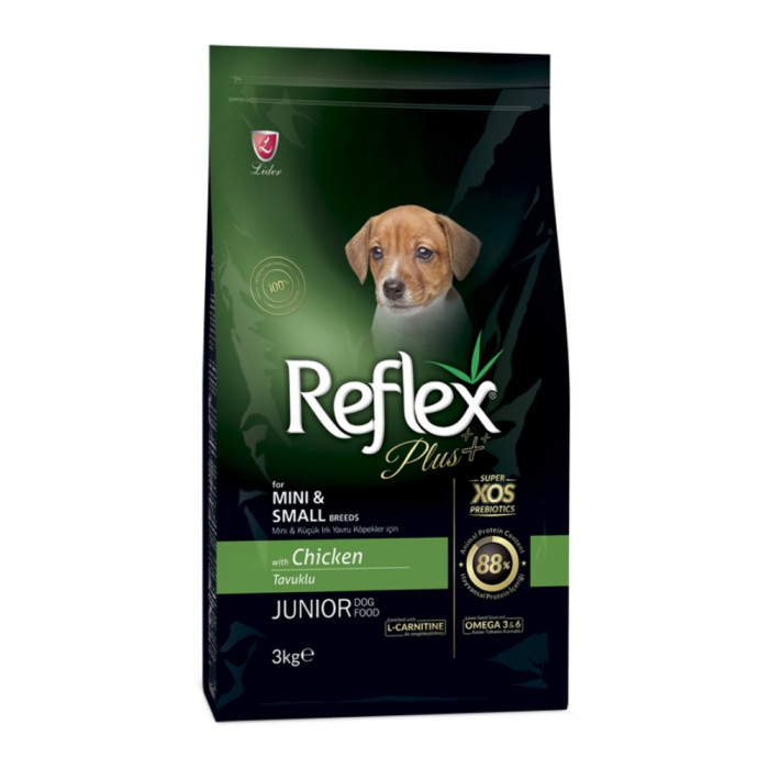 Reflex Plus Mini&Small Junior Курица для щенков мелких пород 3 кг - RFX-101