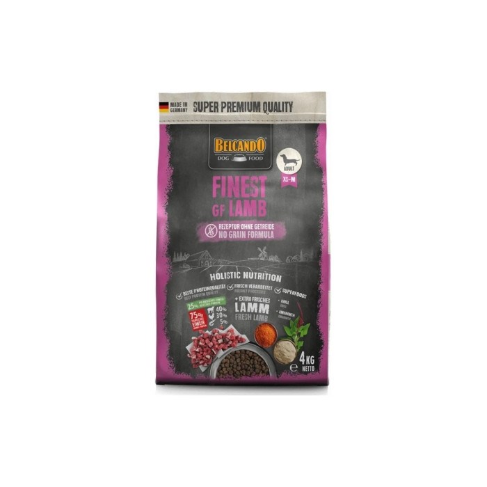 Belcando Finest GF Lamb Ягненок для взрослых мелких и средних пород 4 кг - 4002633556415