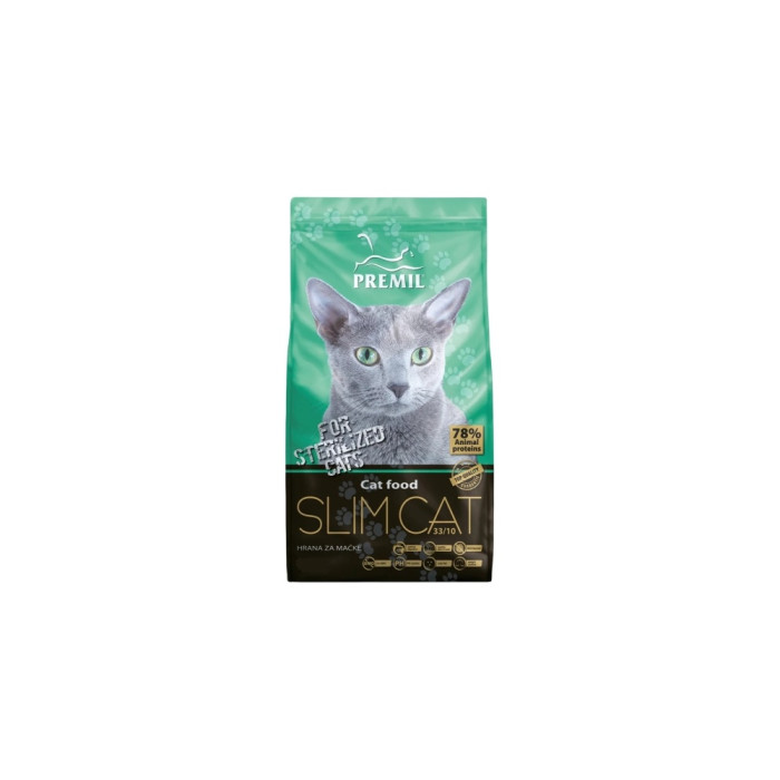 PREMIL Slim Cat для стерилизованных курица, индейка 2 кг - AZ00195