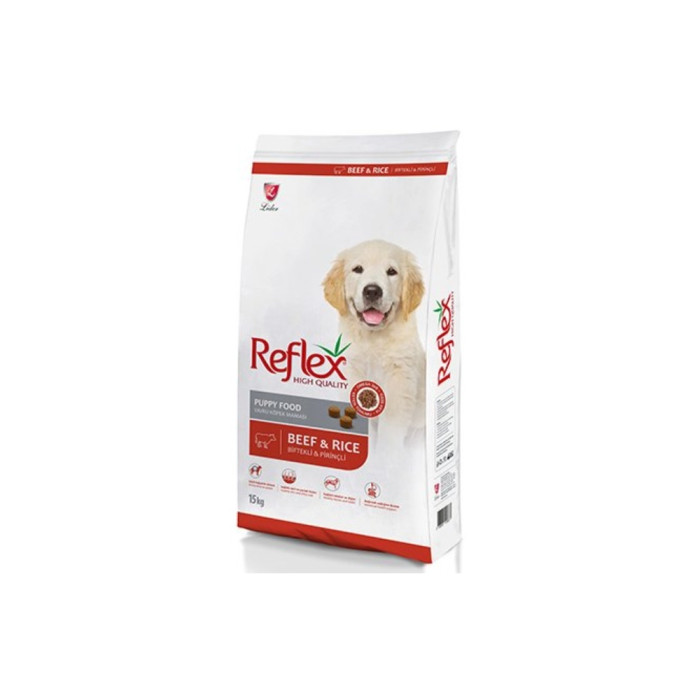 Reflex Puppy Beef&Rice Говядина с рисом для щенков всех пород 15 кг - 4927820135