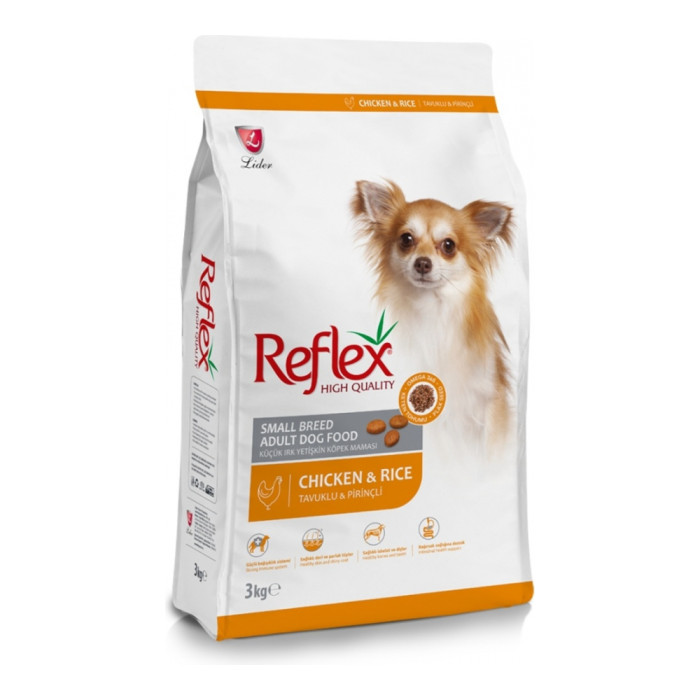 Reflex Small Breed Adult Dog Food Chicken and Rice 3 кг - 4927820138