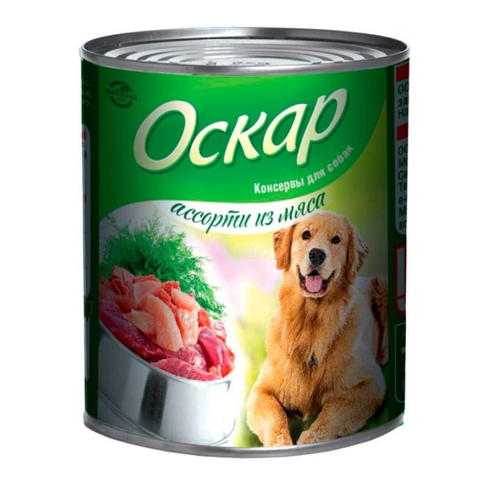 ОСКАР Ассорти из мяса для всех пород 750 г 1 шт V00886