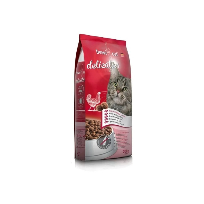 Bewi Cat Delicaties птица птица 20 кг - 4002633751825