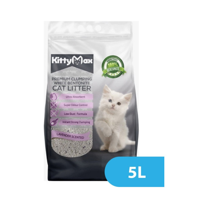 KittyMax с ароматом лаванды комкующийся 5 л 4220243