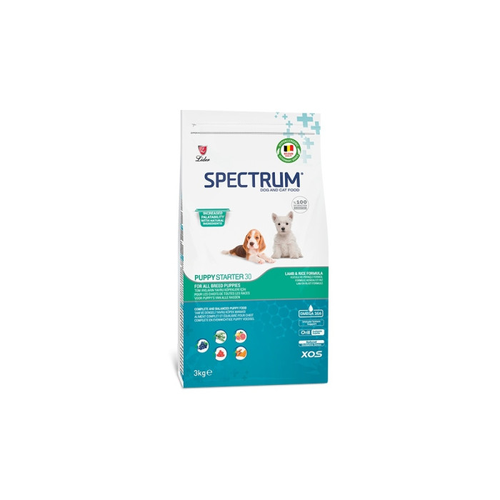 SPECTRUM Puppy Starter 30 Ягненок с рисом для щенков всех пород 3 кг - 25683