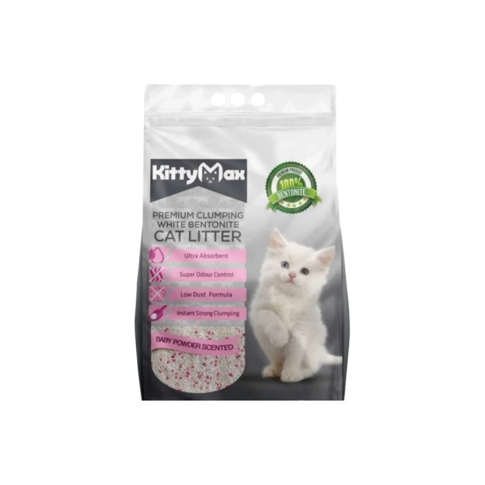 KittyMax Детская присыпка бентонит комкующийся 5 л 4220241