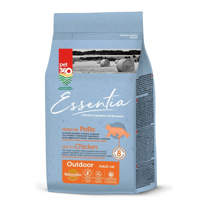 Essentia Outdoor беззерновой корм для кошек выходящих на улицу - индейка и курица 1,5 кг - brd-41