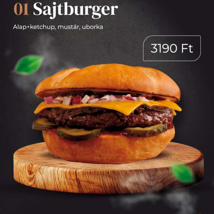 01 Cheese burger (Sajtburger)