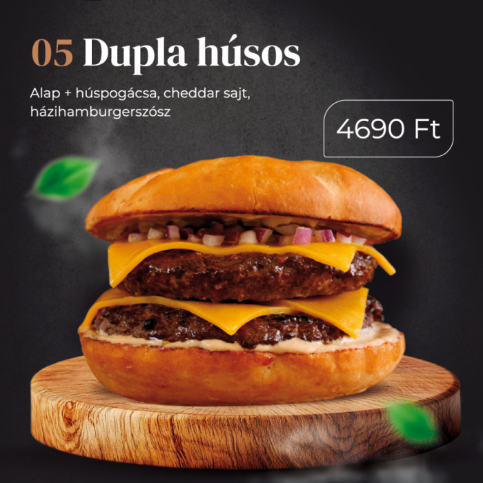 05 With a double meat patty (Dupla húsos )