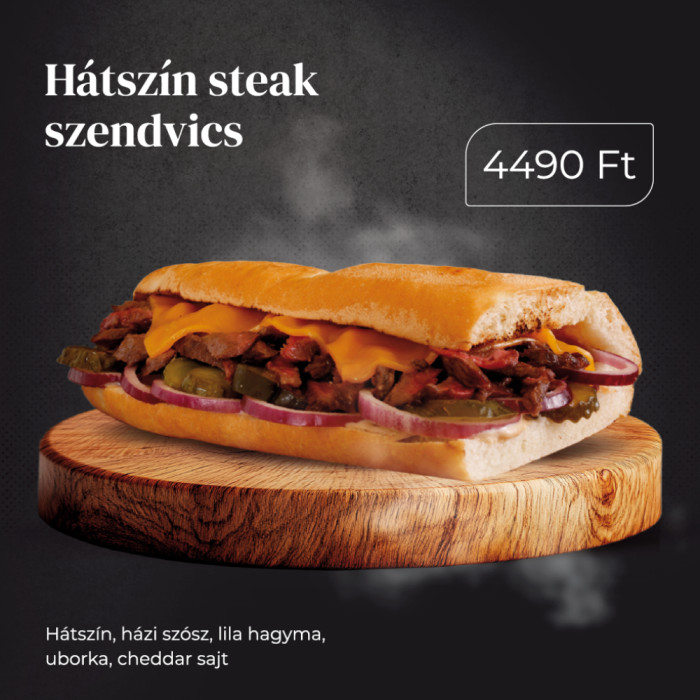 Rump steak sandwich