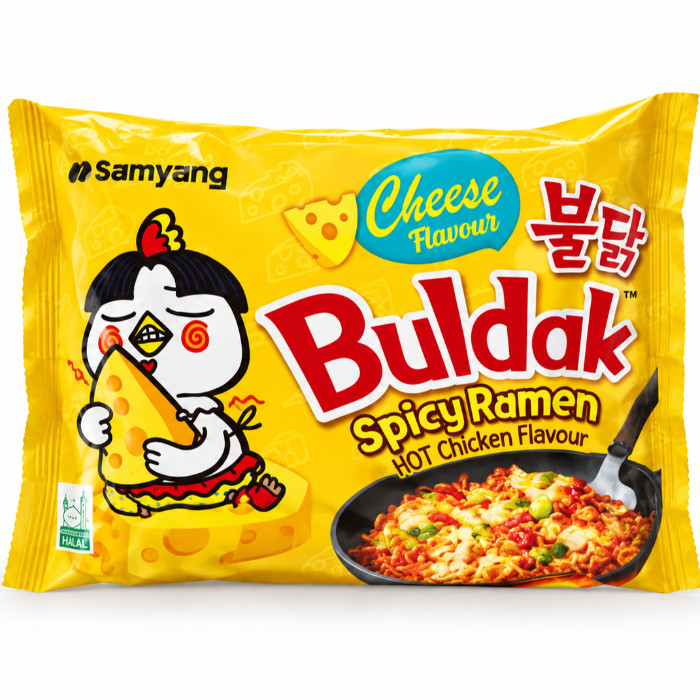Samyang Buldak Cheese pishloqli achchiq ramen, 140 g