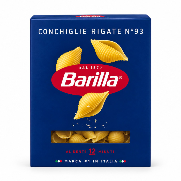 Barrava Conchiglie Rigate N93 makaron mahsuloti, 450 g
