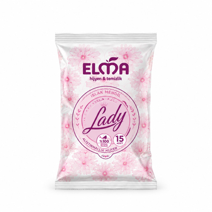 Elma Lady nam salfetkasi, 15 dona