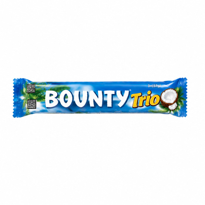 Bounty Trio shokoladli batoni, 82.5 g