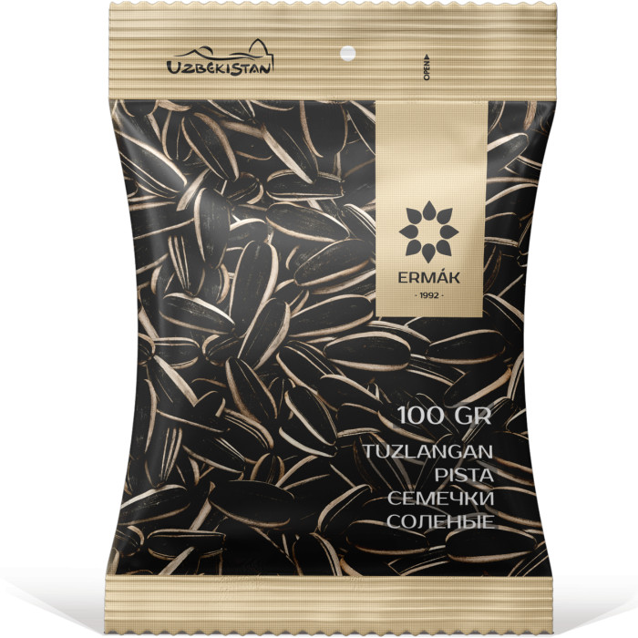Ermak tuzlangan kungaboqar urug'lari, 100 g