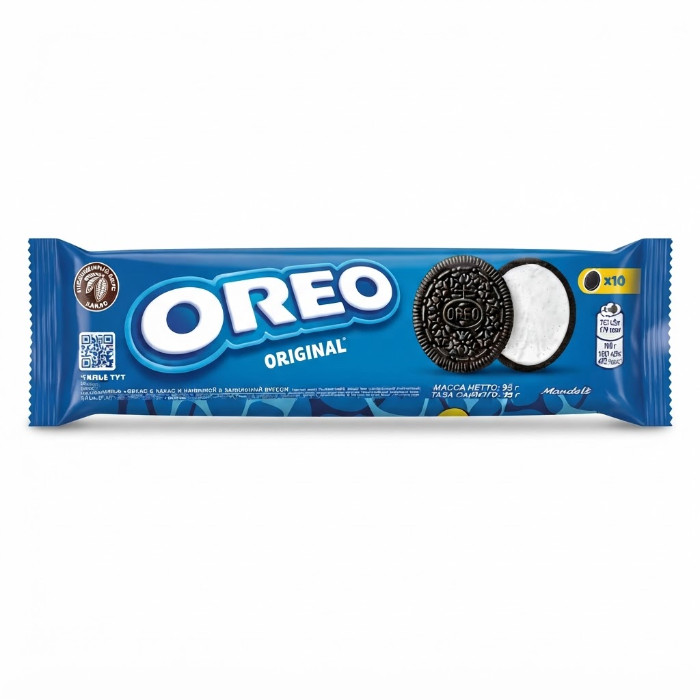 Oreo Original vanil ta'mli nachinkali kakao qo'shilgan pechenye, 95 g