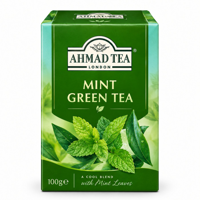 Ahmad Tea Mint Green Tea yalpizli yashil choy, 100 g