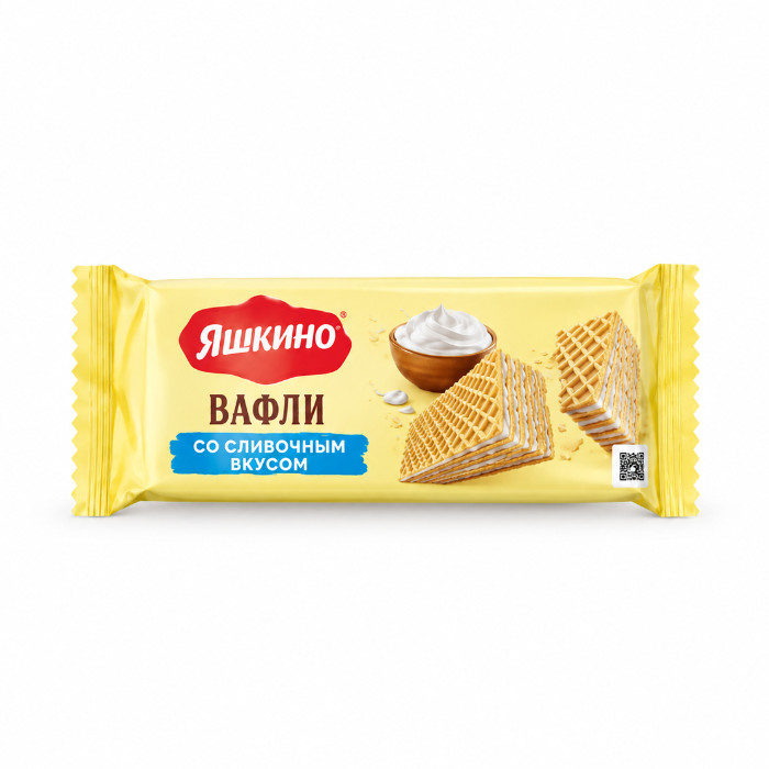 Yashkino qaymoqli ta'mga ega vafli, 300 g