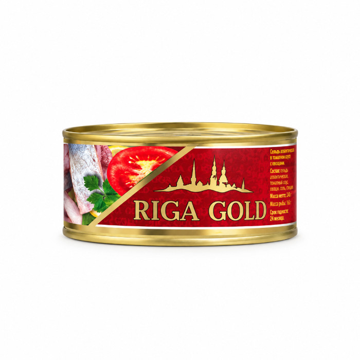 Riga Gold tomat sousidagi sardina, 240 g