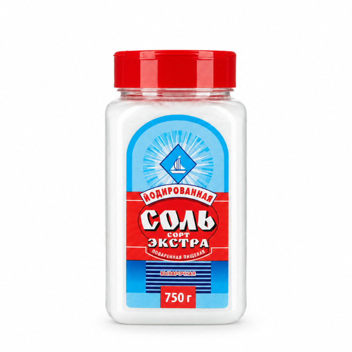 Yodlangan osh tuzi Extra, 750 g