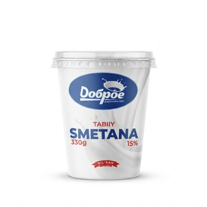 Доброе 15% smetana, 330 g