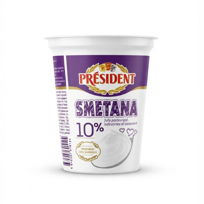 Président 10% smetana, 350 g