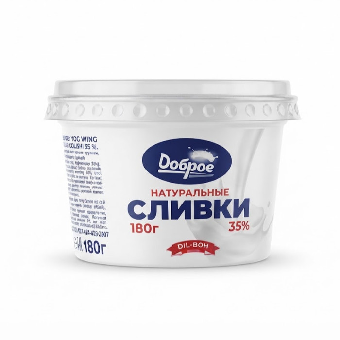 Доброе 35% qaymoq, 180 g