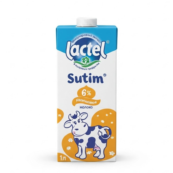 Lactel Sutim 6% nasыщennыy sut, 1 l