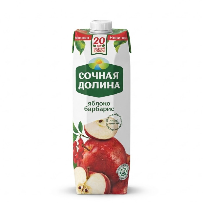 Sochnaya Dolina olma-barbaris nektari, 1 l