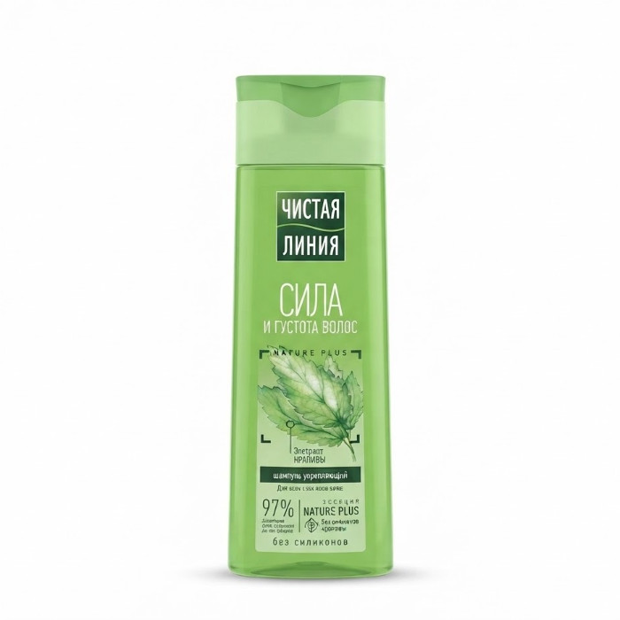 Chistaya Liniya Sila i gustota volos qichitqi o't ekstraktli mustahkamlovchi shampuni, 250 ml
