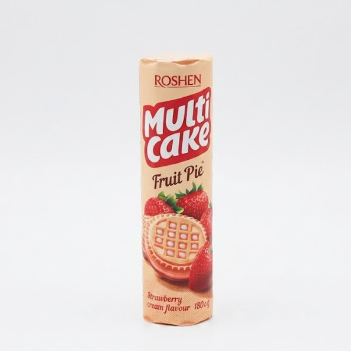 Pechenye Multicake, qulupnay-krem ta'mi bilan, 180 g