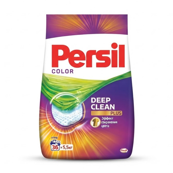 Persil Color Deep Clean Plus rangli kiyimlar uchun kir yuvish kukuni, 5,5 kg