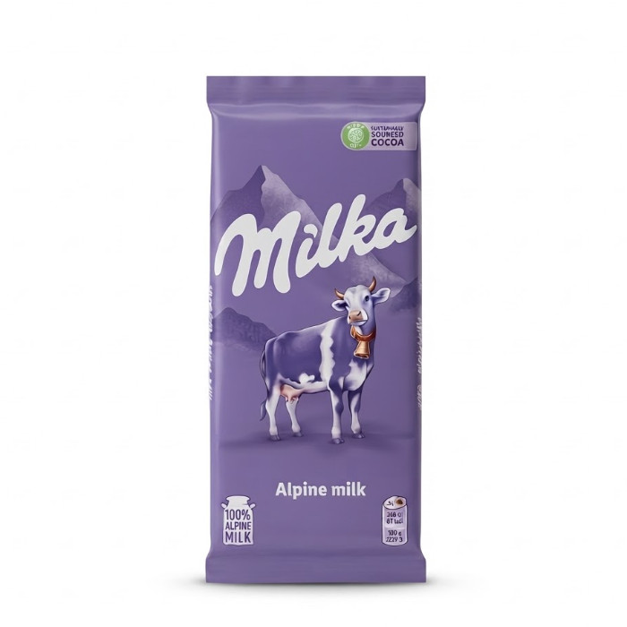 Milka Alpine Milk sutli shokolad, 90 g