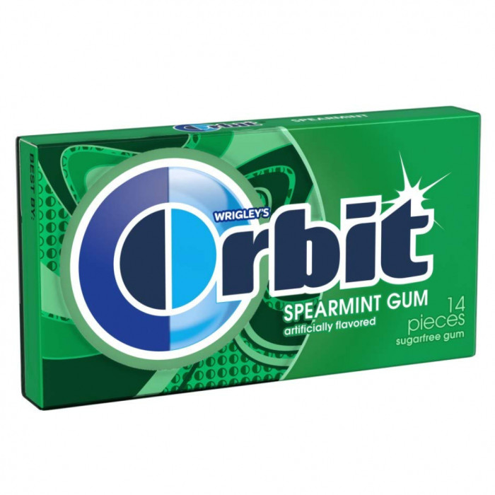 Orbit Gum, Sin Azúcar, Menta Verde