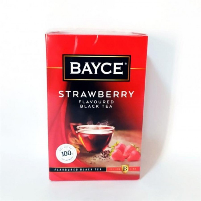 Чай черный BAYCE Клубника 100гр