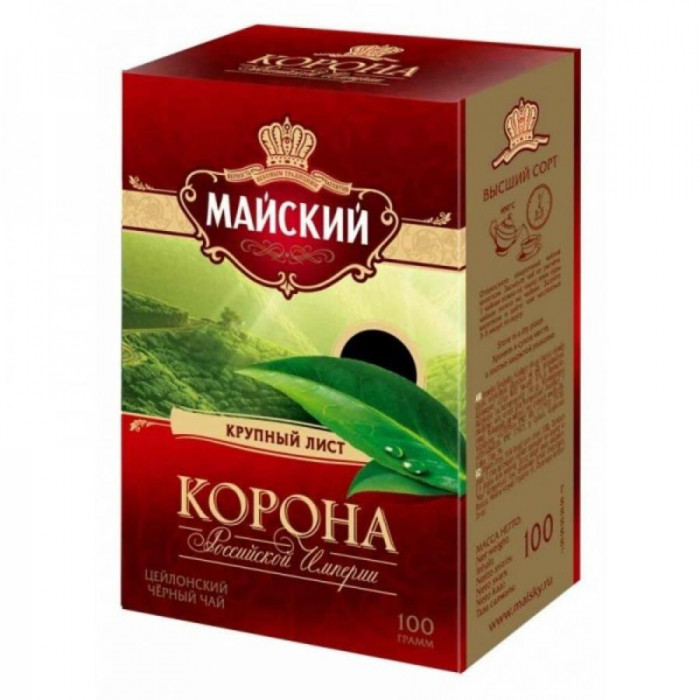Чай черный Майский Корона российская крп/лист 100гр