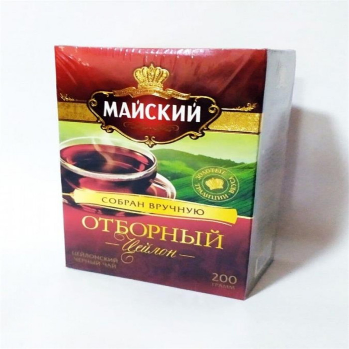 Чай черный Майский Отборный цейлон 200гр