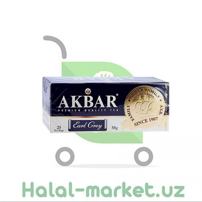 Чай AKBAR EARL ж/б GREY 225г
