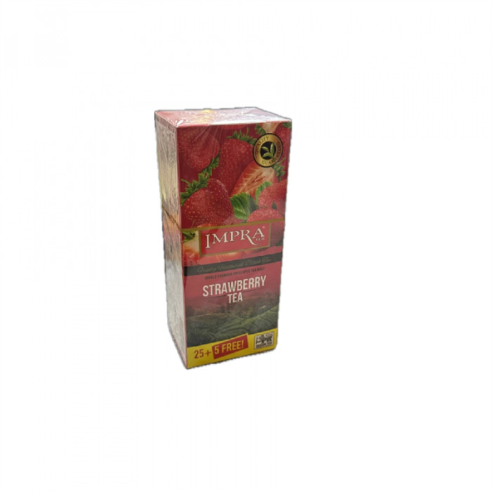Чай черный IMPRA со вкусом Клубника 30пак