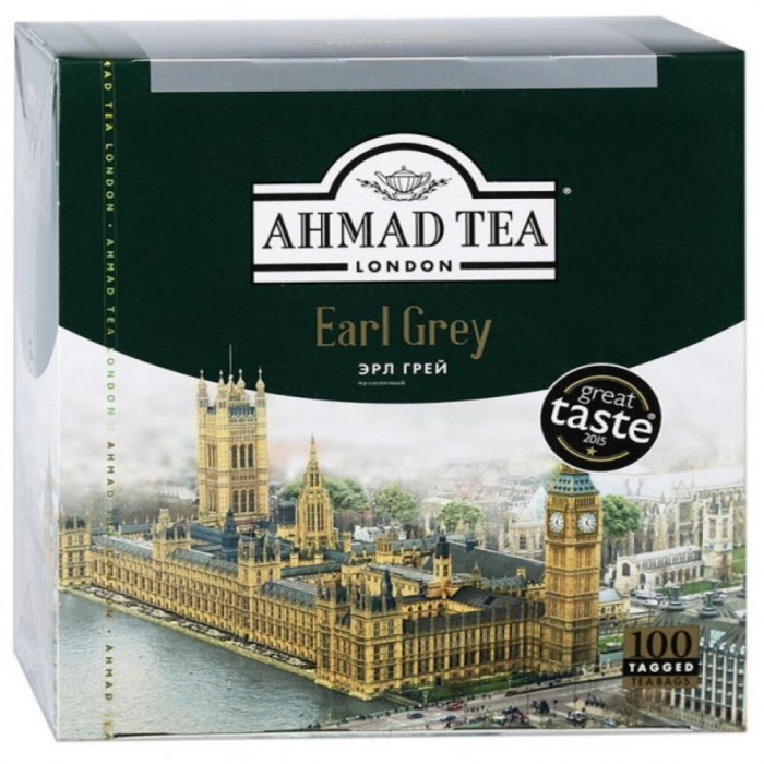 Чай AHMAD Earl Grey 100пак