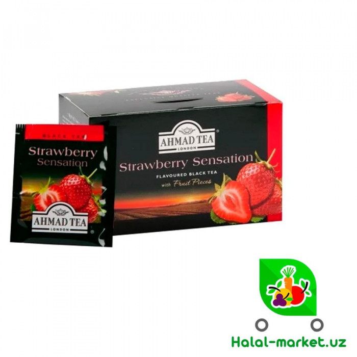 Чай черный AHMAD TEA Strawberry Sensation 20пак