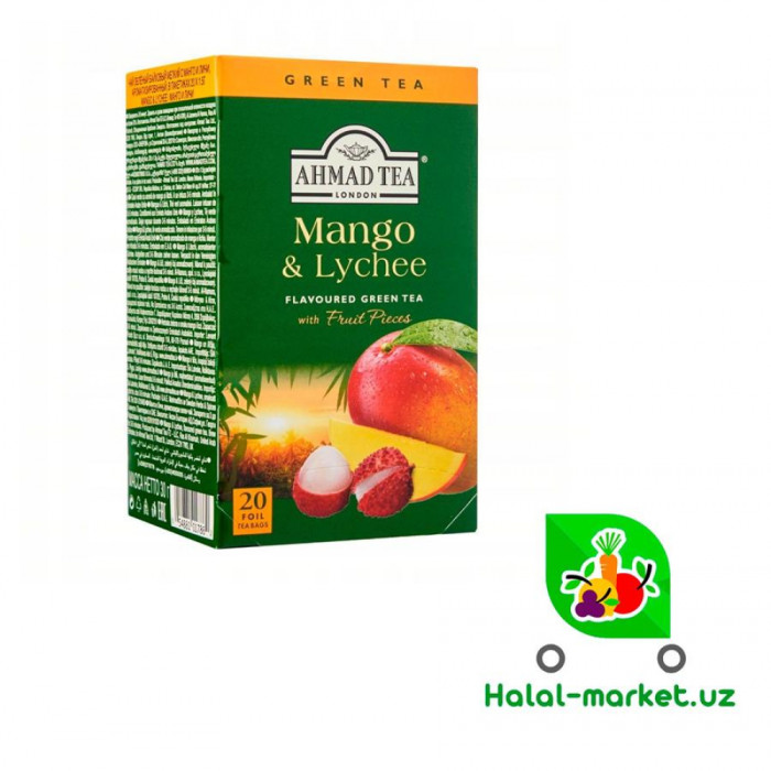 AHMAD TEA Mango Lychee qora choy 20 paket