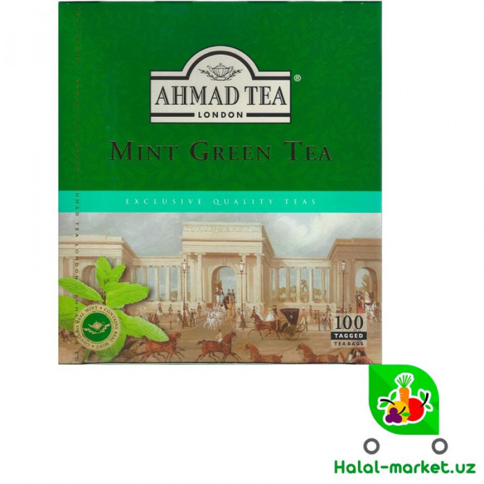 Чай черный AHMAD TEA Mint Green Tea 100пак