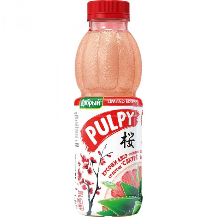 Напиток PULPY Сакура 0,45мл