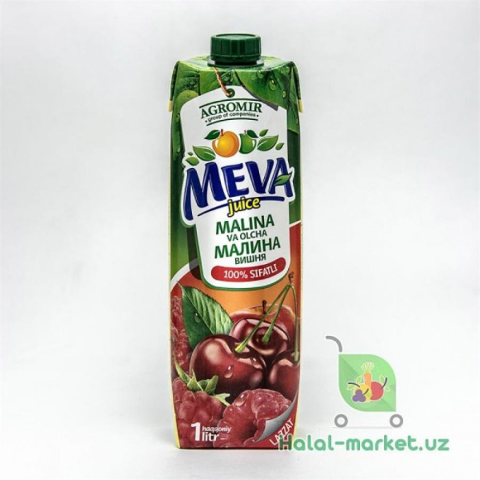 Сок MEVA JUICE Малина Вишня 1л